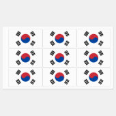 Zuid-Korea Vlag Labels (Vel)