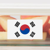 Zuid-Korea Vlag Labels (Aangebracht)
