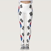 Zuid-Korea Vlag Leggings (Voorkant)