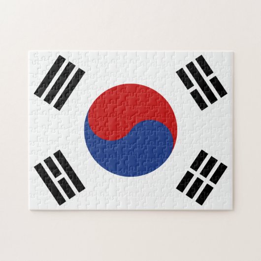 Zuid-Korea Vlag Legpuzzel (Horizontaal)