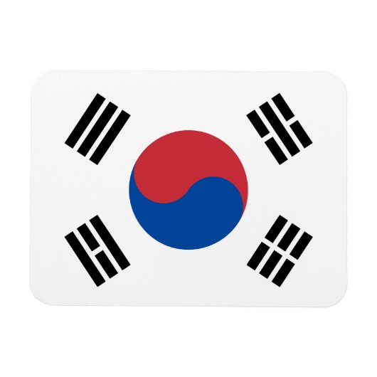 Zuid-Korea Vlag Magneet (Horizontaal)