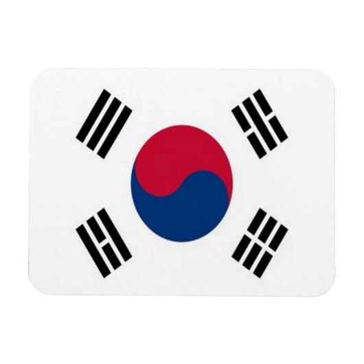 Zuid-Korea - vlag - Magneet (Horizontaal)
