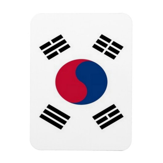 Zuid-Korea - vlag - Magneet (Verticaal)