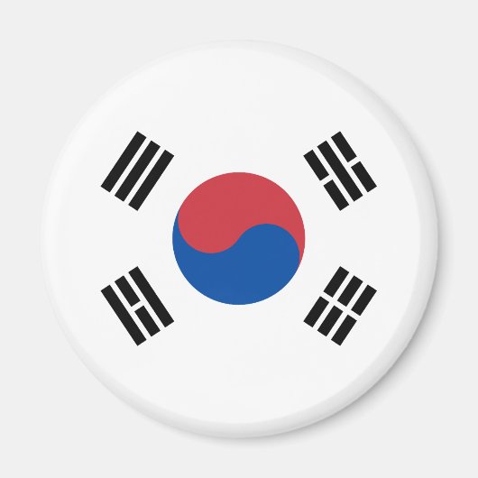 Zuid-Korea Vlag Magneet (Voorkant)