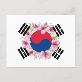 Zuid-Korea vlag Mugunghwa Briefkaart