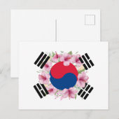 Zuid-Korea vlag Mugunghwa Briefkaart (Voorkant / Achterkant)