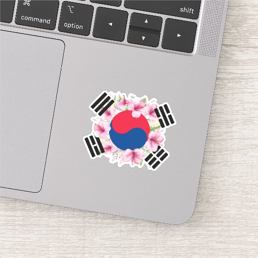 Zuid-Korea vlag Mugunghwa Vinyl Sticker (Detail)