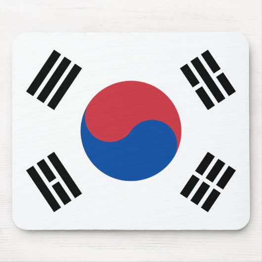 Zuid-Korea Vlag Muismat (Voorkant)