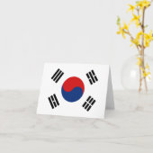 Zuid-Korea Vlag Notitiekaart (Gele Bloem)