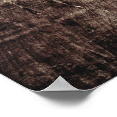 Zuid-Korea vlag op oude houten graan Poster (Hoek)