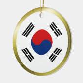 Zuid-Korea Vlag Ornament (Links)