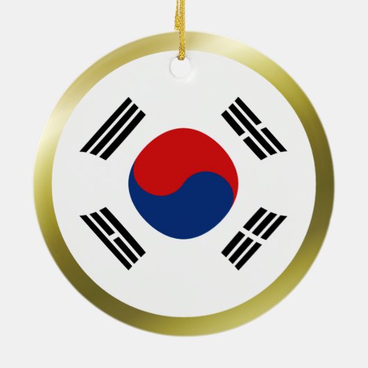 Zuid-Korea Vlag Ornament (Achterkant)