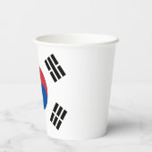 Zuid-Korea Vlag Papieren Bekers (Achterkant)