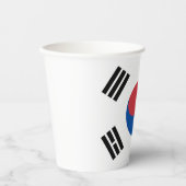 Zuid-Korea Vlag Papieren Bekers (Voorkant)