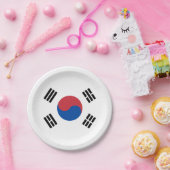 Zuid-Korea Vlag Papieren Bordje (Feest)