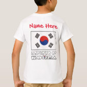 Zuid-Korea Vlag Persoonlijk T-shirt (Achterkant)