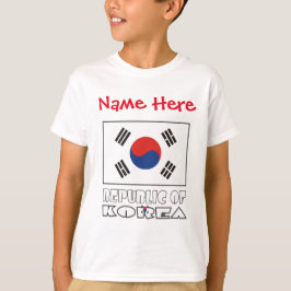 Zuid-Korea Vlag Persoonlijk T-shirt