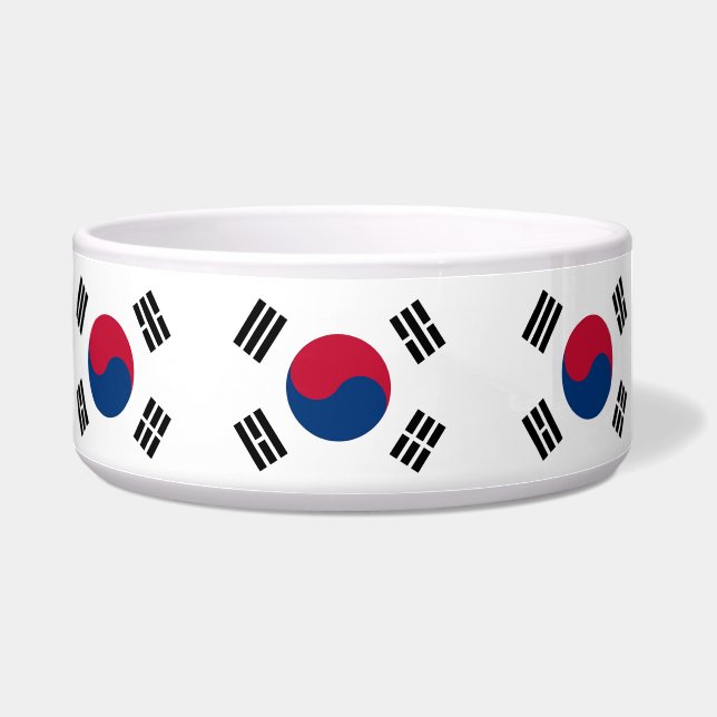 Zuid-Korea vlag Pet Bowl Voerbakje (Links)