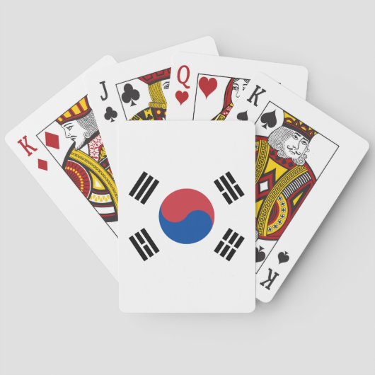 Zuid-Korea Vlag Pokerkaarten (Achterkant)