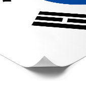 Zuid-Korea Vlag Poster (Hoek)