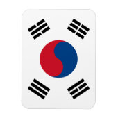 Zuid-Korea Vlag Premium Magnet Magneet (Verticaal)