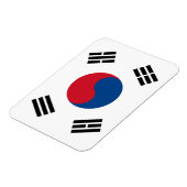 Zuid-Korea Vlag Premium Magnet Magneet (Linkerzijde)