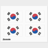 Zuid-Korea Vlag Rechthoekige Sticker (Vel)