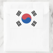 Zuid-Korea Vlag Rechthoekige Sticker (Tas)