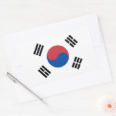 Zuid-Korea Vlag Rechthoekige Sticker (Envelop)
