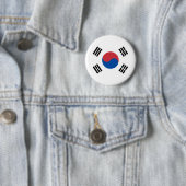 Zuid-Korea Vlag Ronde Button 5,7 Cm (In situ)