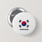 Zuid-Korea Vlag Ronde Button 5,7 Cm (Voorkant /achterkant)