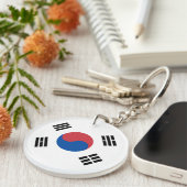 Zuid-Korea Vlag Sleutelhanger (Voorkant Rechts)