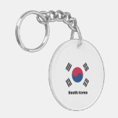 Zuid-Korea Vlag Sleutelhanger (Voorkant Links)