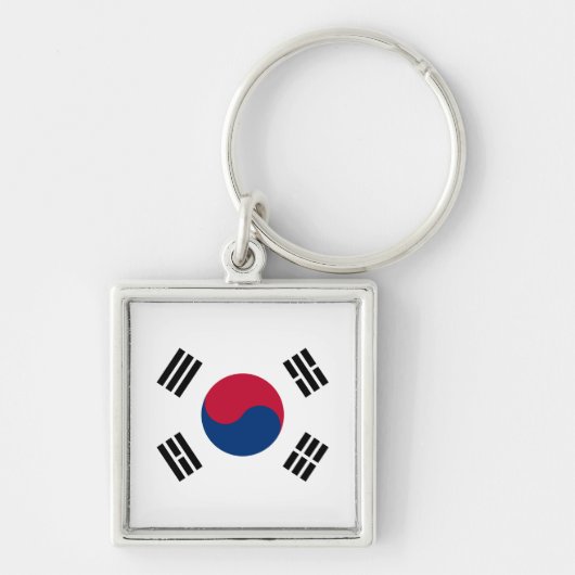 Zuid-Korea vlag Sleutelhanger (Voorkant)