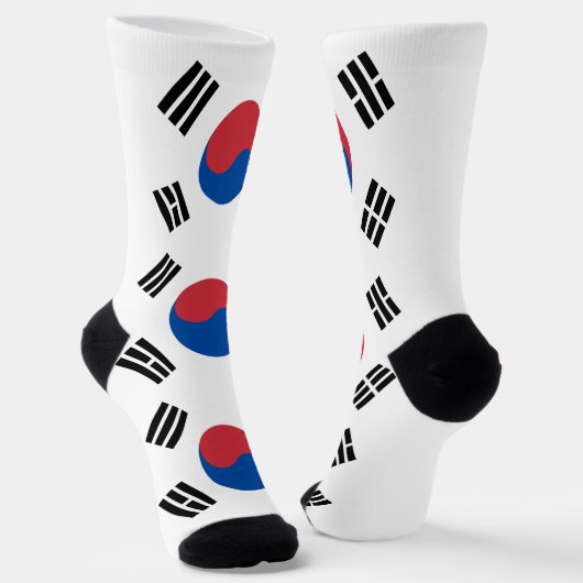 Zuid-Korea Vlag Sokken (Gebogen)