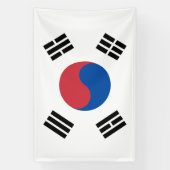 Zuid-Korea Vlag Spandoek (Verticaal)