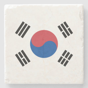 Zuid-Korea Vlag Stenen Onderzetter