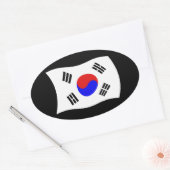 Zuid-Korea Vlag Sticker (Envelop)