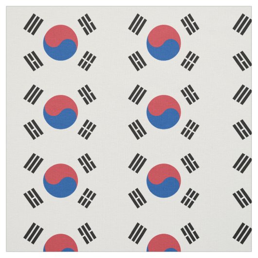 Zuid-Korea Vlag Stof (Swatch)