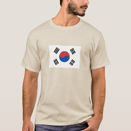 Zuid-Korea Vlag T-shirt (Voorkant)