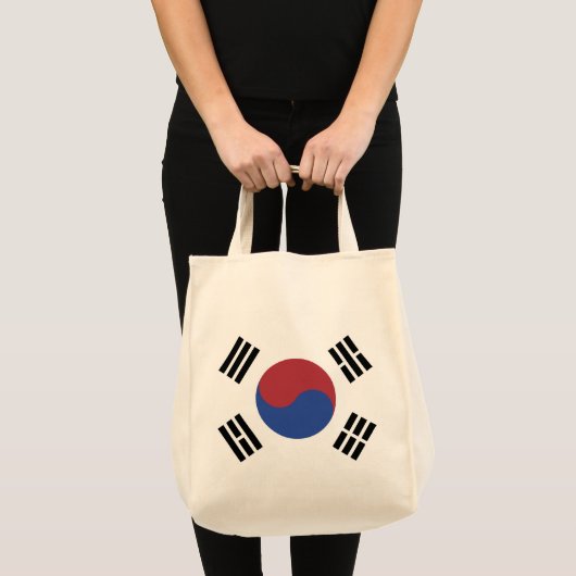 Zuid-Korea vlag Tote Bag (Voorkant (product))