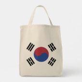 Zuid-Korea vlag Tote Bag (Achterkant)
