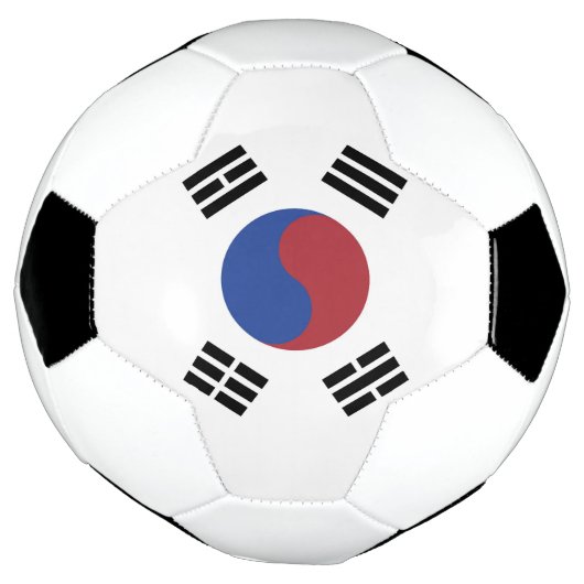Zuid-Korea vlag Voetbal (Gedraaid)