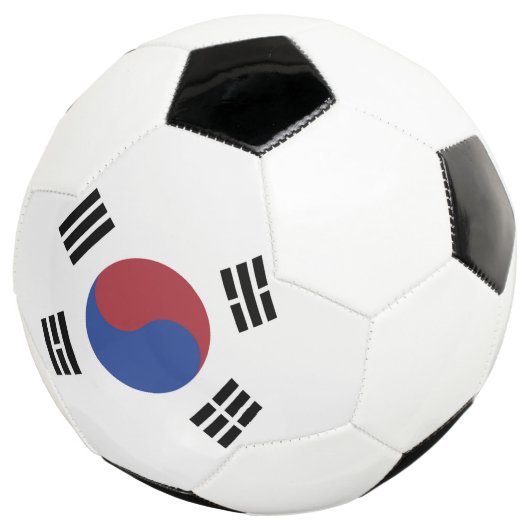 Zuid-Korea vlag Voetbal (Drie kwart)