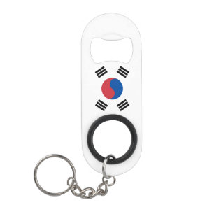Zuid-Korea Vlag Witte Rode Blauwe Patriottisch  Mini Flessenopener