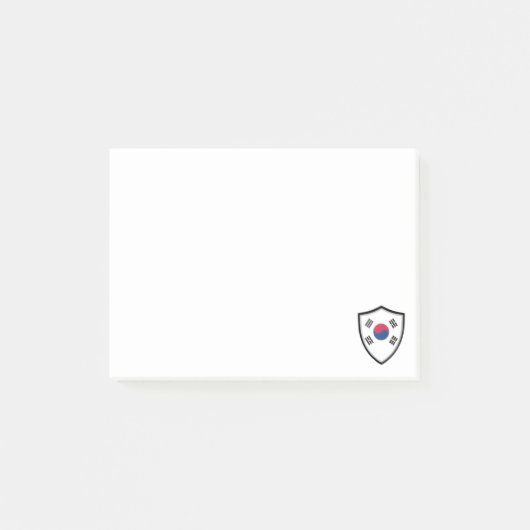 Zuid-Korea vlaggen Post-it® Notes (Voorkant)