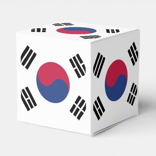 Zuid-Korea-vlaggenembleem Bedankdoosjes (Achterkant)