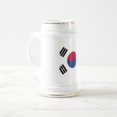 Zuid-Korea-vlaggenembleem Bierpul (Voorkant links)