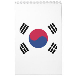 Zuid-Korea-vlaggenembleem Kalender