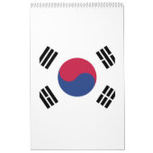 Zuid-Korea-vlaggenembleem Kalender (Hoes)